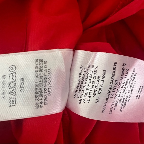 NWT! 🔥 Ralph Lauren Red Cargo Shorts Cotton Twill Cuffed - Picture 10 of 10